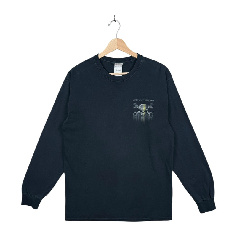 Vintage Racing Skull Wrench Graphic Long Sleeve