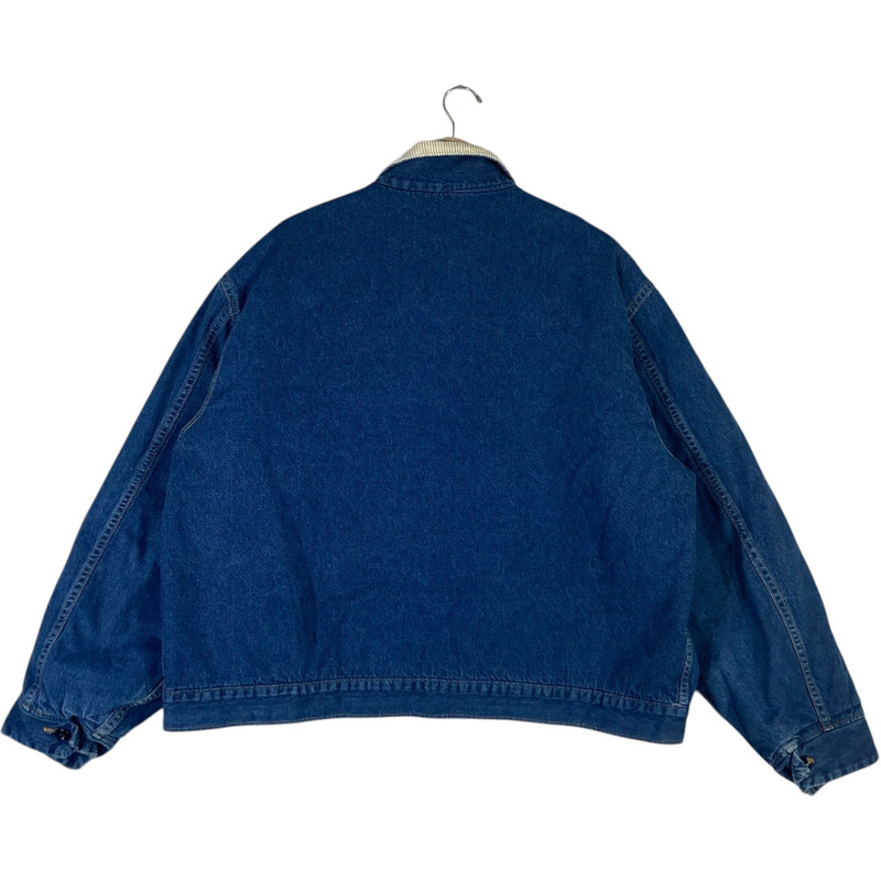 Vintage Roebucks Blanket Lined Full Zip Denim Jacket