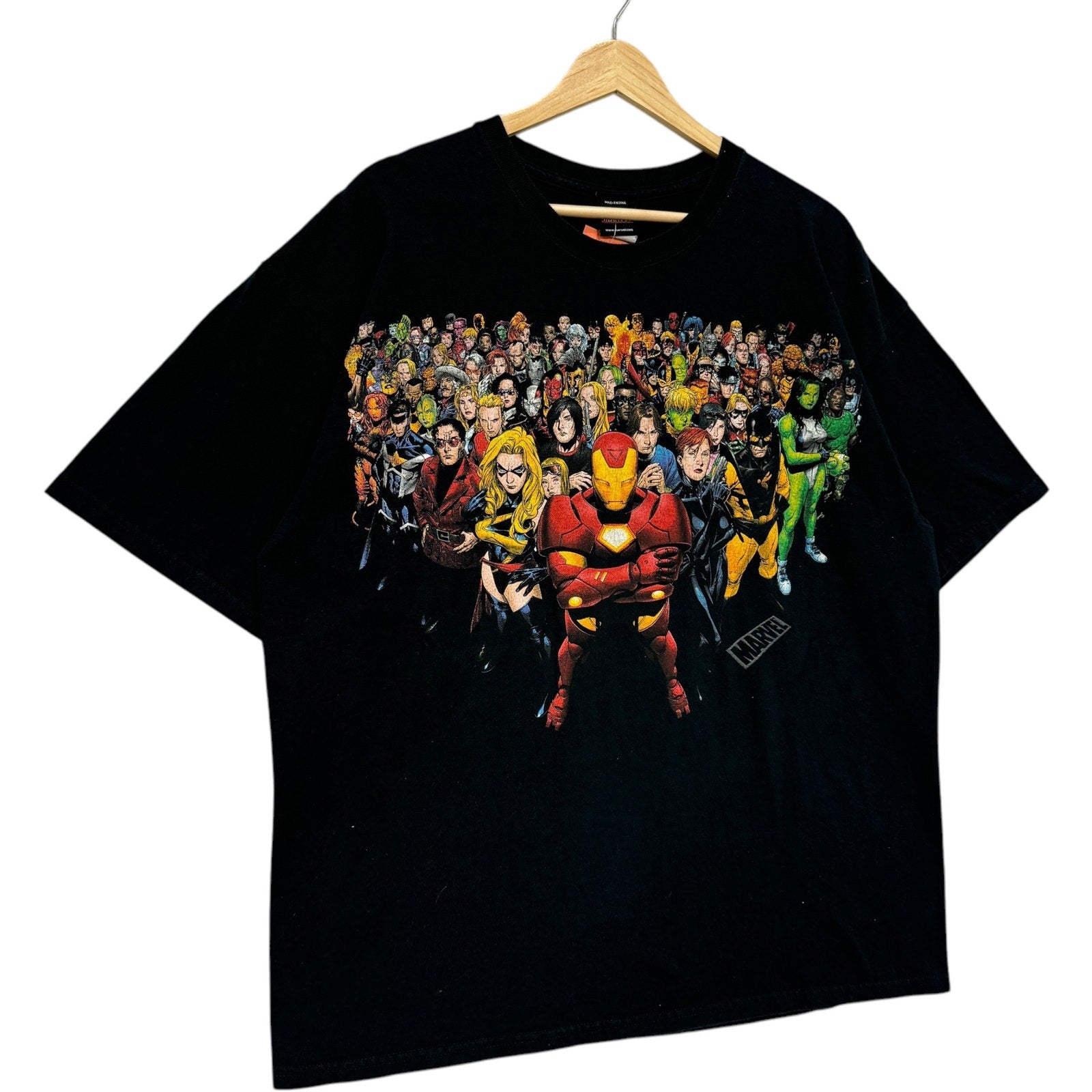 Vintage Mad Engine Marvel Heroes & Villains Characters Tee