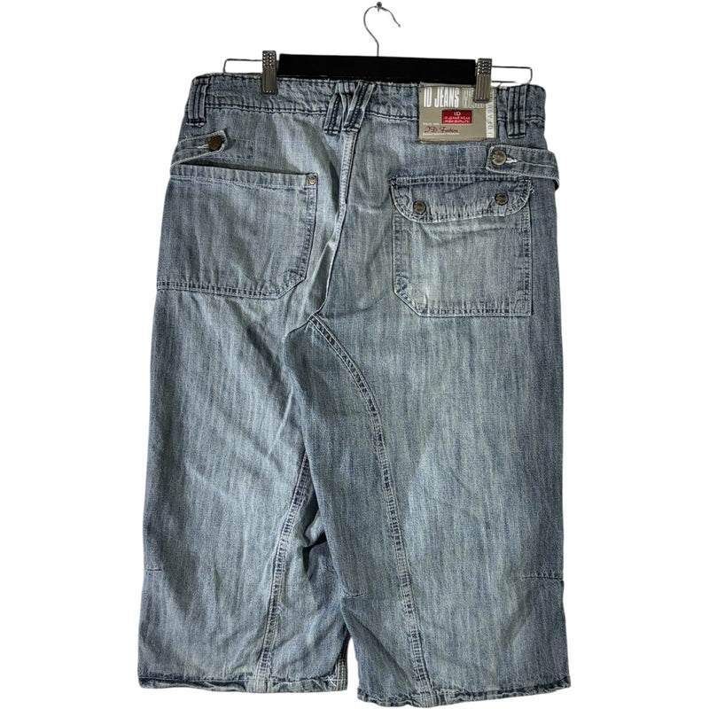Vintage ID Fashion Denim Stitchwork Shorts 34