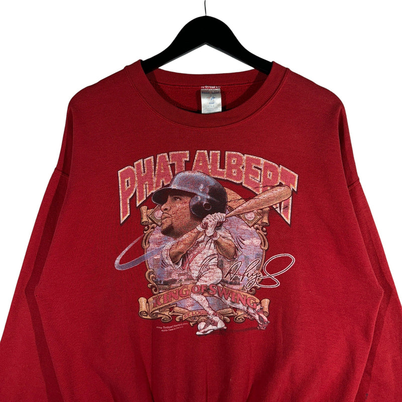 Vintage Phat Albert Pujols "King Of Swings" Crewneck