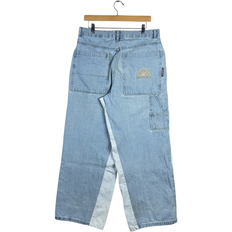 Vintage Cut & Sew Southpole Wide Leg Denim Jeans 34 x 32