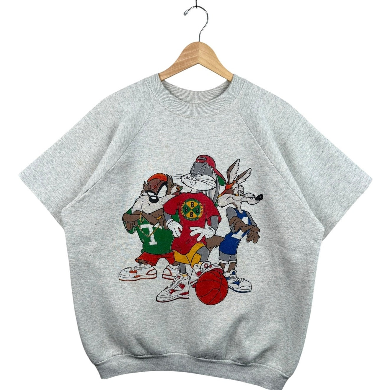 Vintage Looney Tunes Basketball Short Sleeve Crewneck