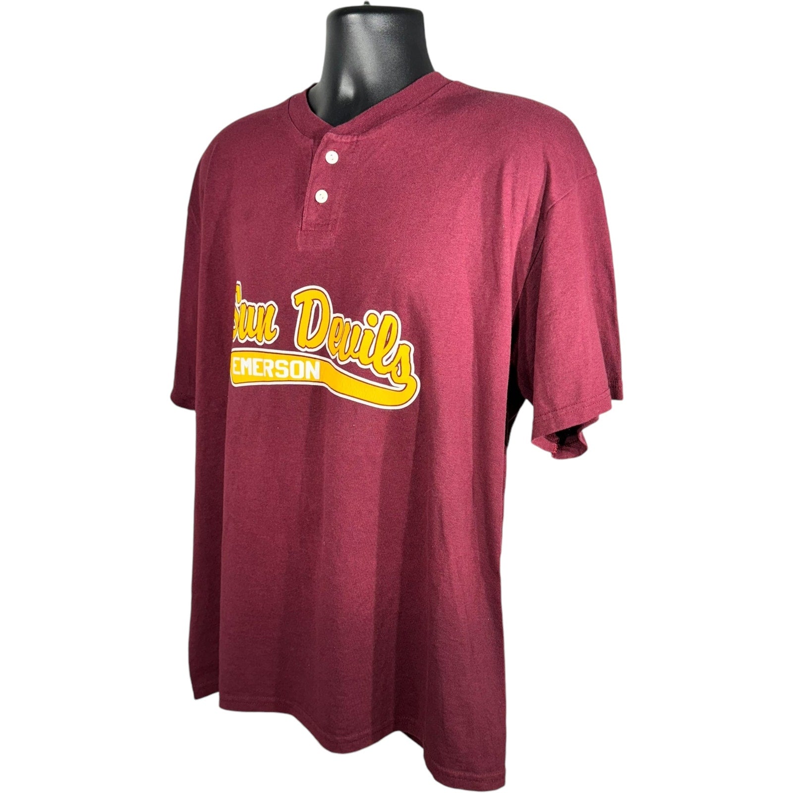 Vintage Emerson Sun Devils Henley Tee