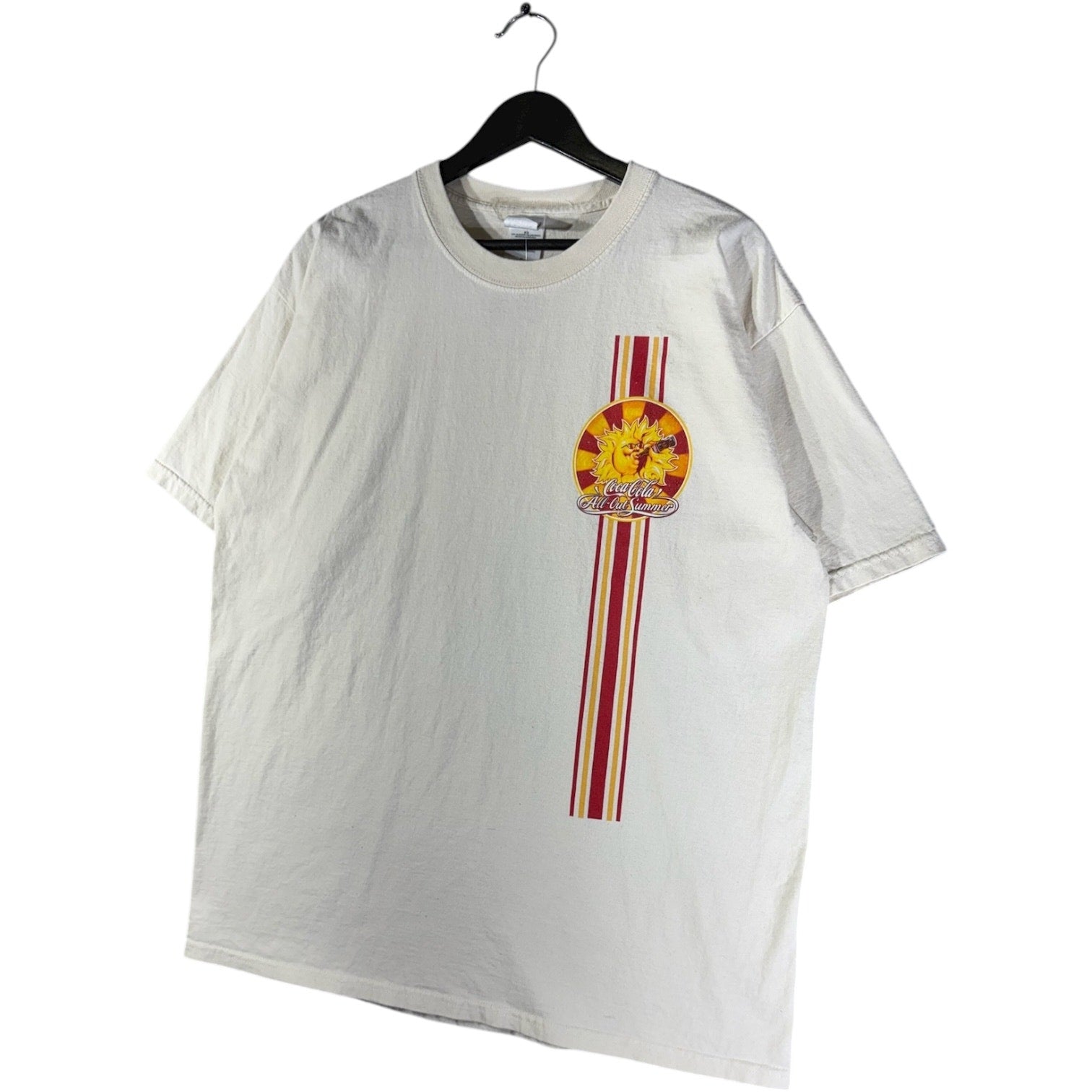 Vintage Coca-Cola Racing Stripe Graphic T-Shirt