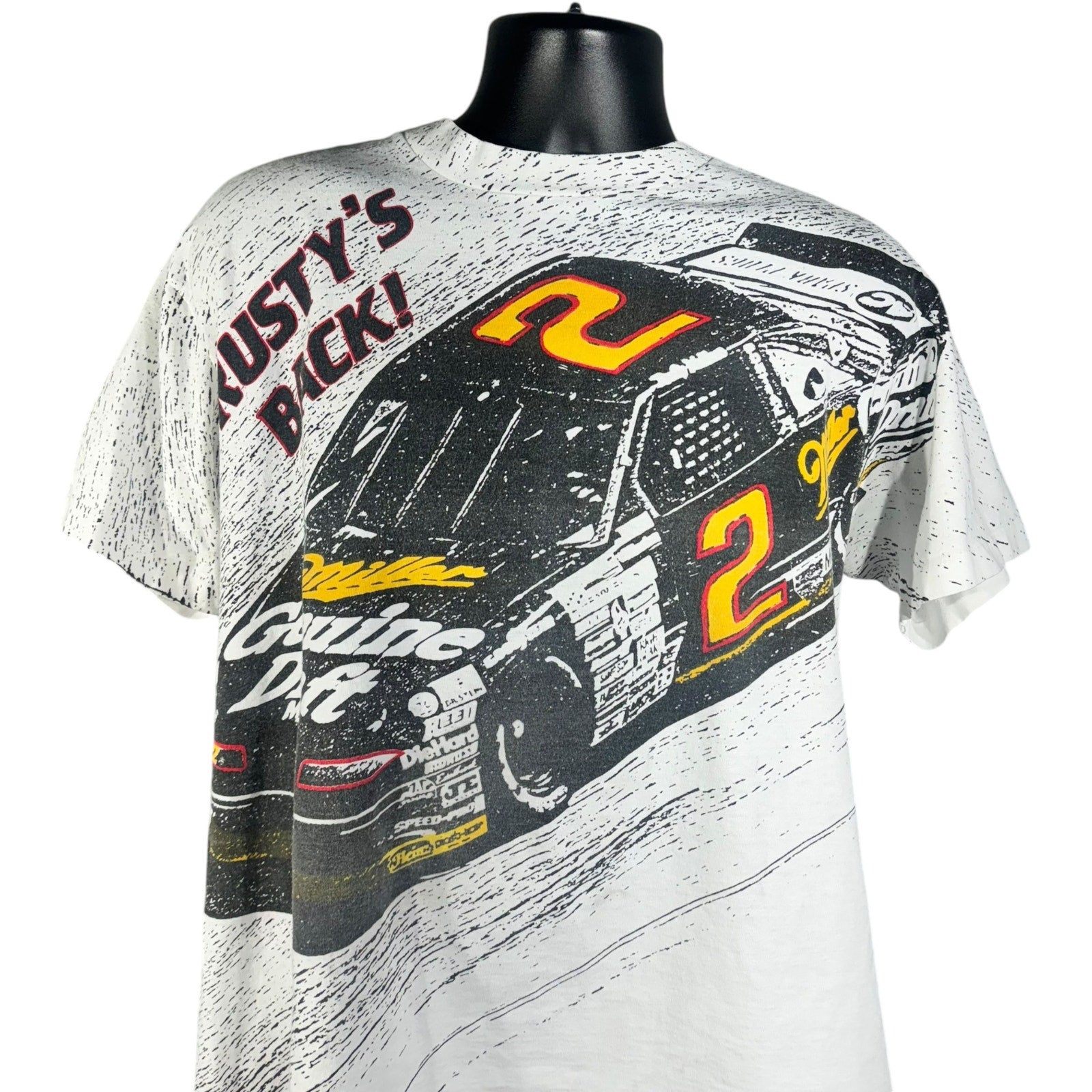 Vintage NASCAR "Rusty's Back!" Racing AOP Tee