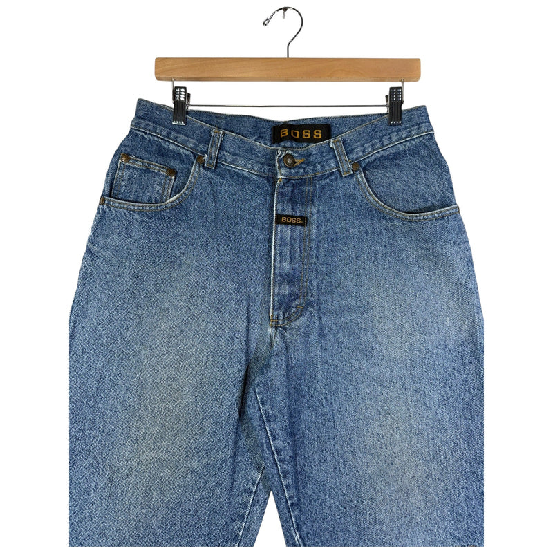 Vintage Boss Jeans Straight Leg Bermuda Denim Shorts