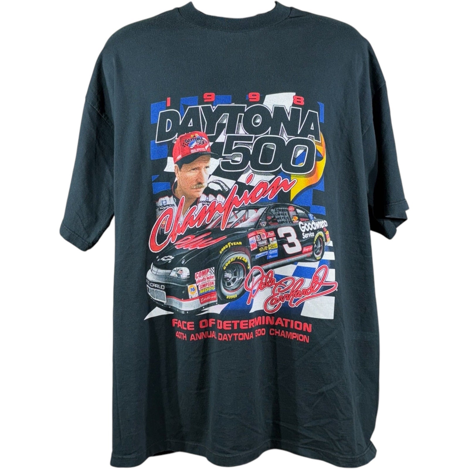 Vintage Dale Earnhardt Daytona 500 Champion NASCAR Tee