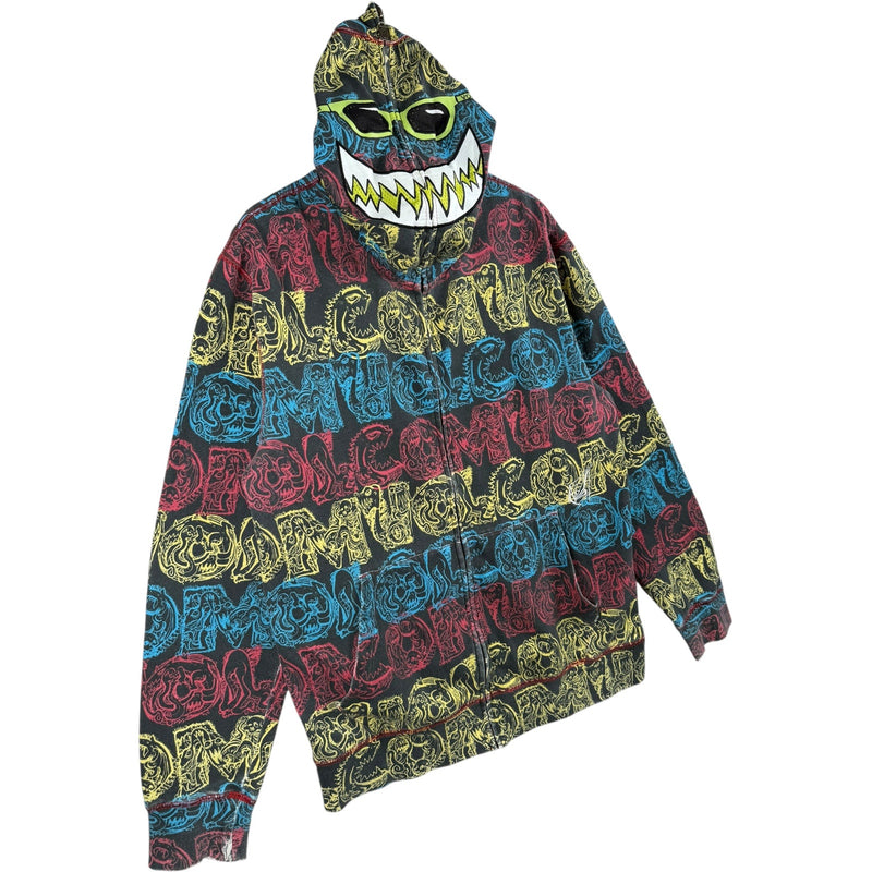 Vintage Volcom Full Zip Face Mask Hoodie