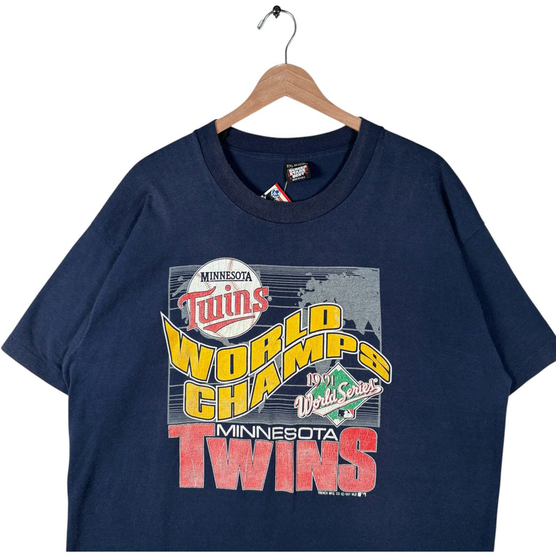 Vintage Minnesota Twins World Series Champs MLB Tee 1991