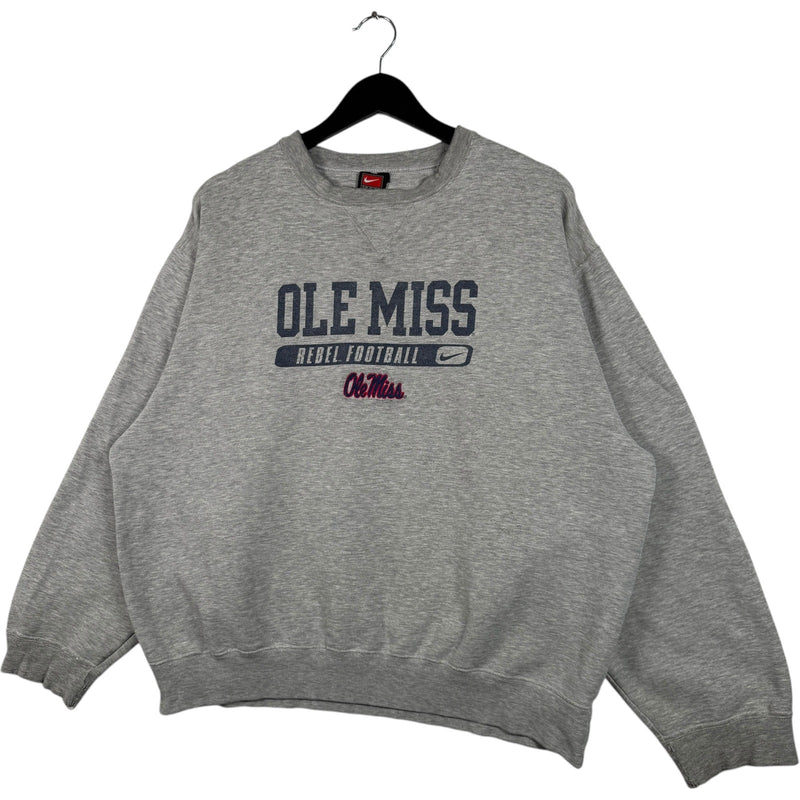 Vintage Nike Team Ole Miss Rebel Football Crewneck