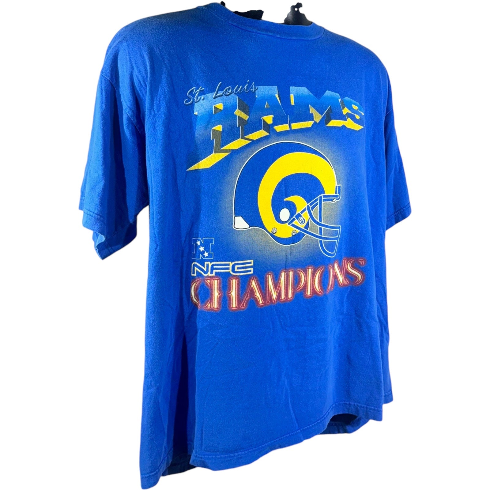 Vintage St. Louis Rams NFC Champions Big Helmet Tee