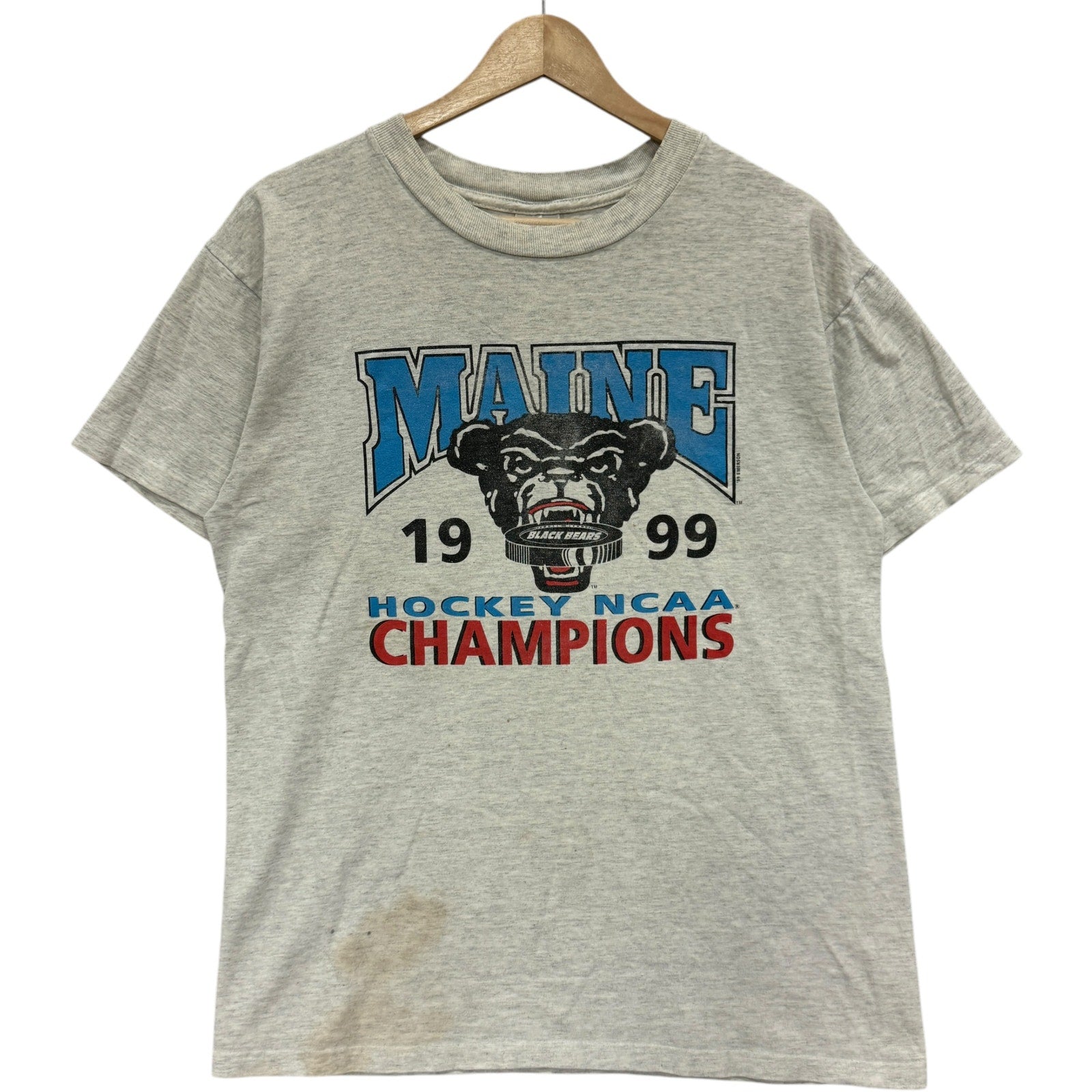 Vintage Maine Hockey Champions Tee 90s