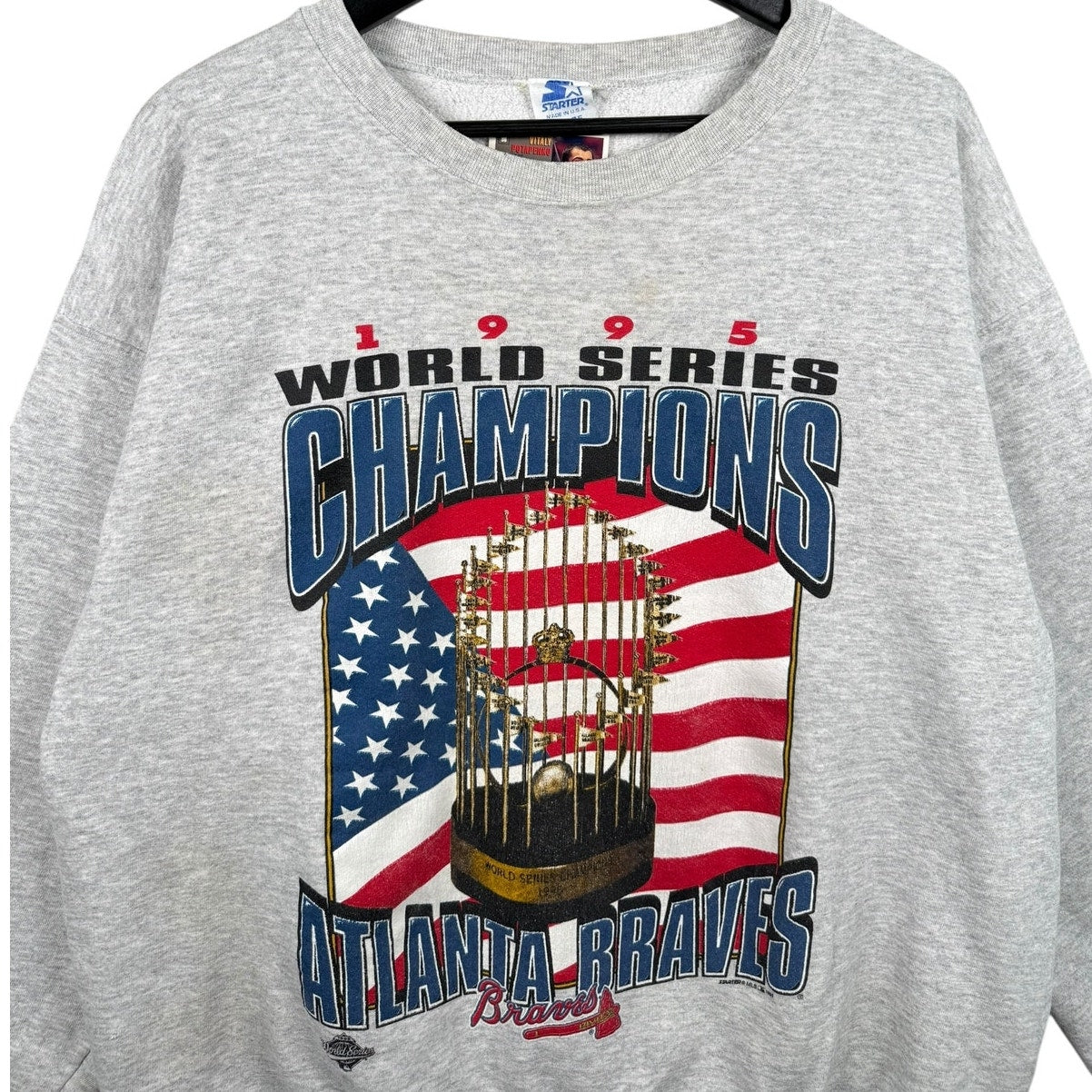 Vintage Starter Atlanta Braves World Series Crewneck