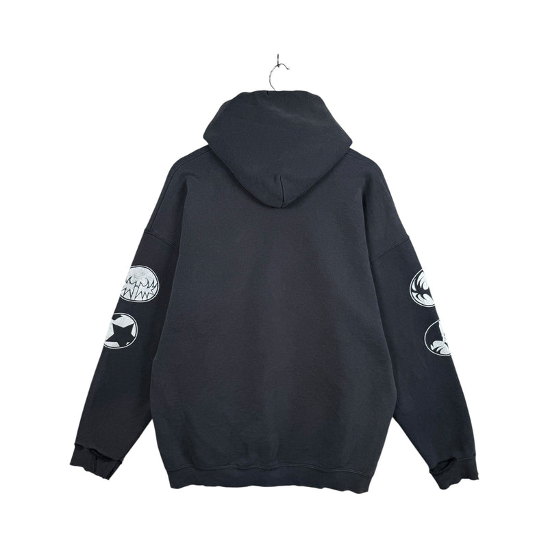 Vintage Kiss Band Graphic Pullover Hoodie