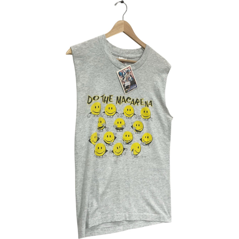 Vintage "Do The Macarena" Smiley Face Cut Off Tee