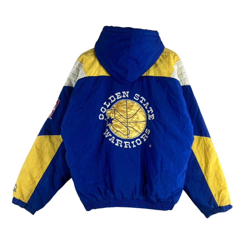 Vintage Starter Golden State Warriors NBA Pullover Hooded Jacket
