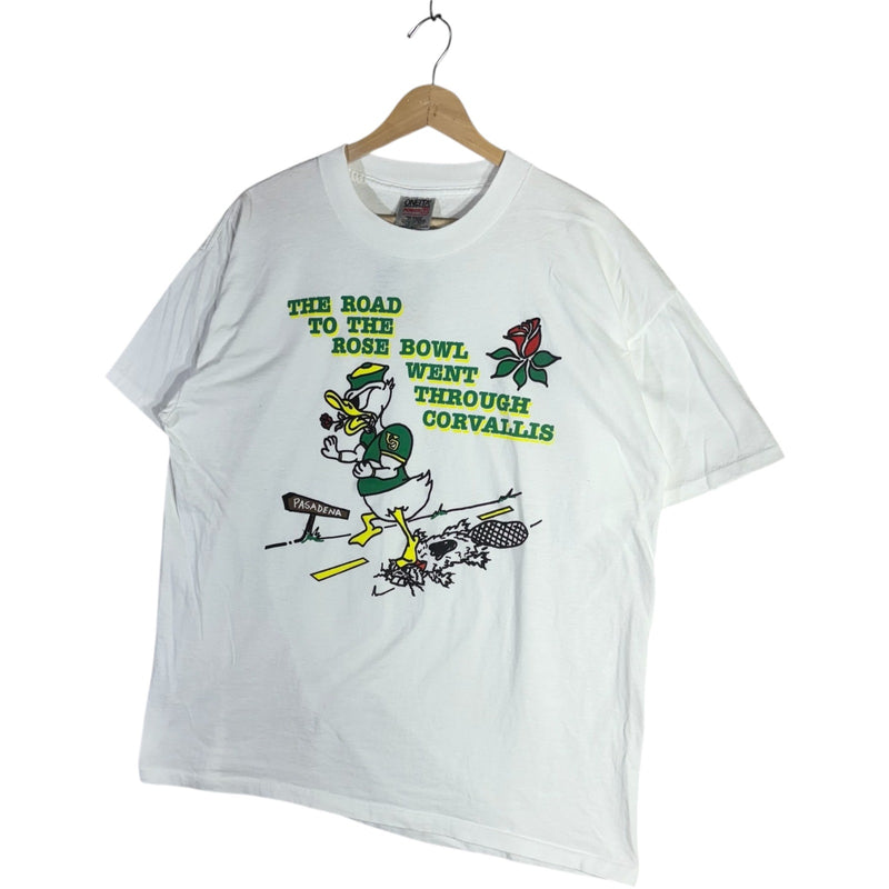 Vintage Oregon Ducks The Road To The Rose Bowl Quote Tee