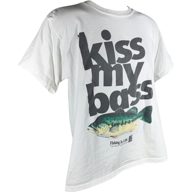 Vintage Big Ball Sports "Kiss My Bass" Fishing Is Life Tee