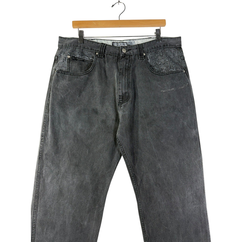 Vintage Dyse One Authentic Tribal Streetwear Straight Leg Denim Jeans 38x30