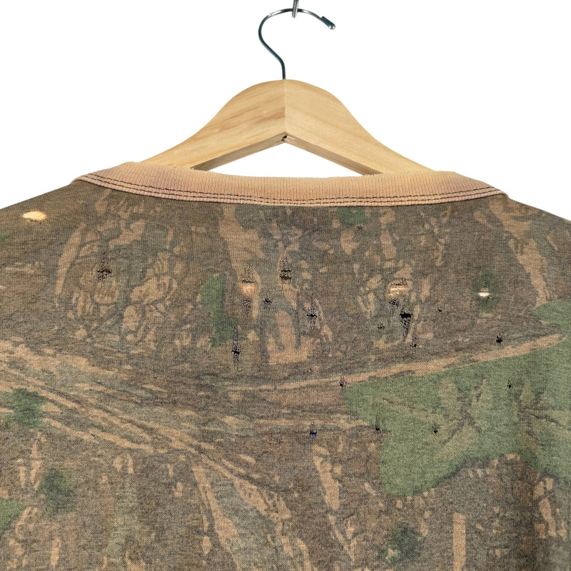 Vintage Distressed Camo Long Sleeve