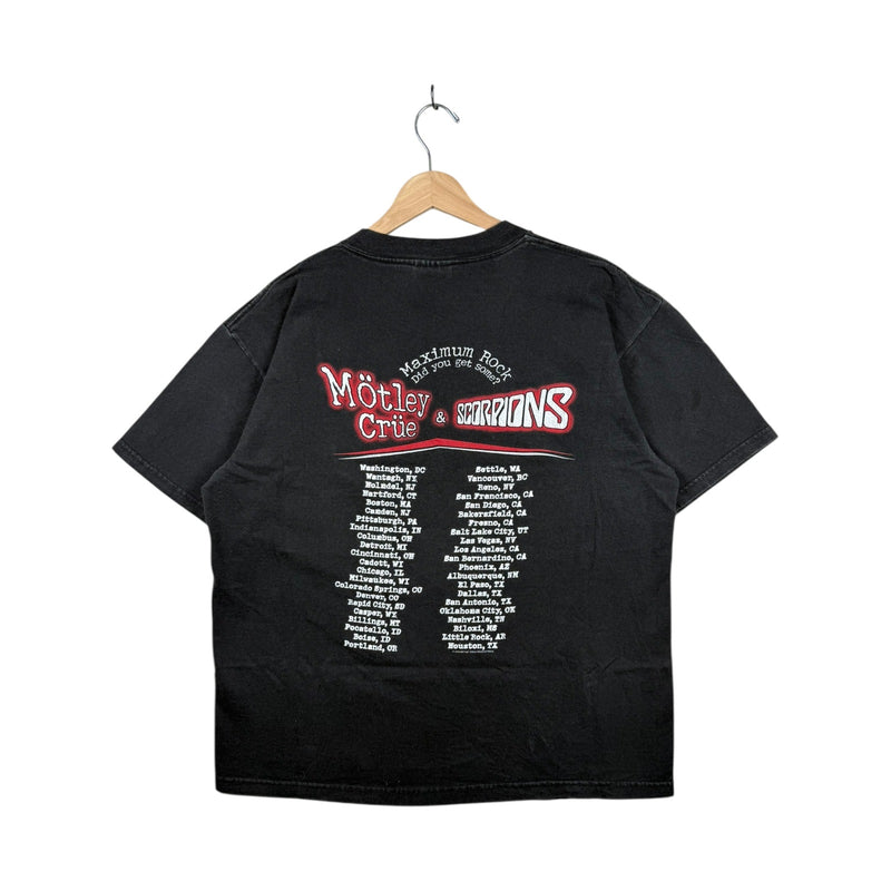 Vintage Motley Crue & Scorpions Maximum Rock Concert T-Shirt