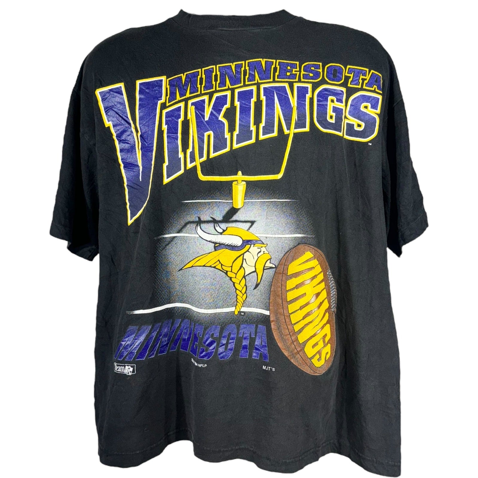 Vintage Minnesota Vikings Spellout Tee 90s