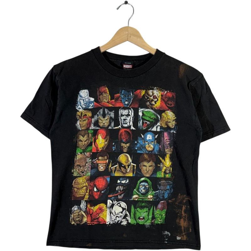 Vintage Marvel Heros And Villains Collage Tee