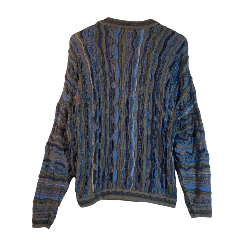 Vintage Coogi 3D Abstract Knit Sweater