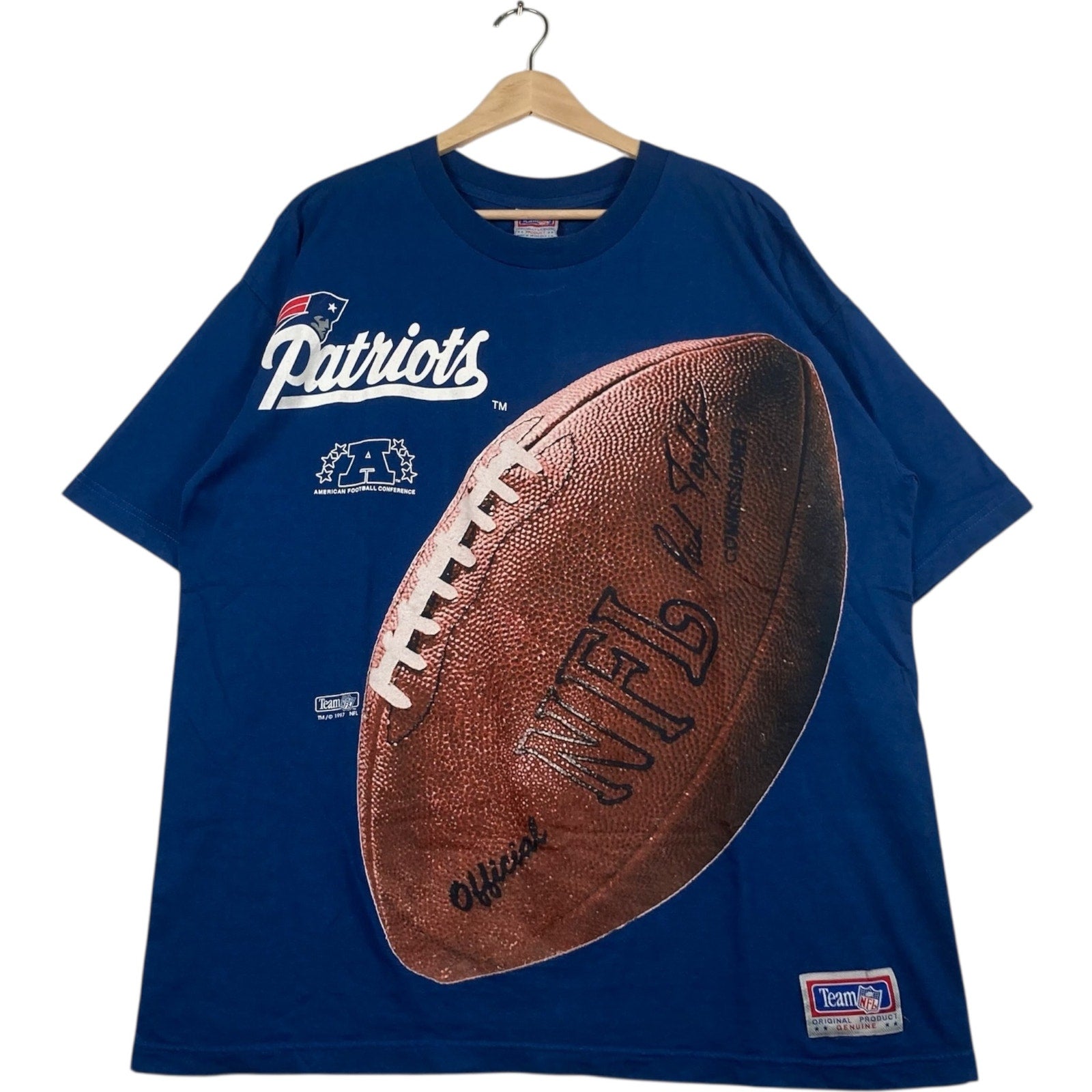 Vintage NFL New England Patriots Football Tee