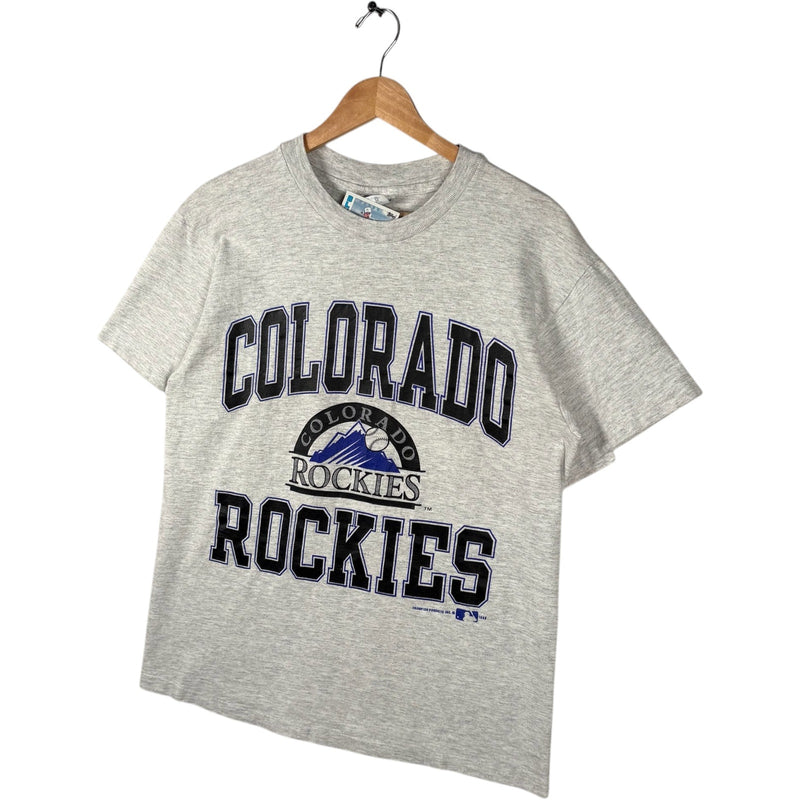 Vintage Champion Colorado Rockies Large Spellout Logo MLB Tee