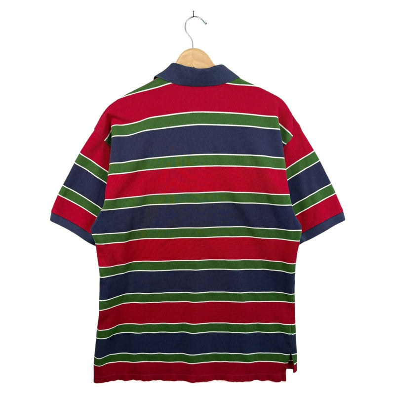 Vintage Tommy Hilfiger Striped Short Sleeve Polo Shirt