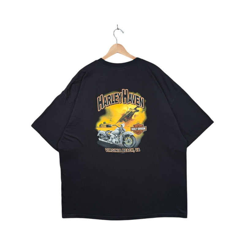 Vintage Harley Davidson Virginia Beach Pocket T-Shirt