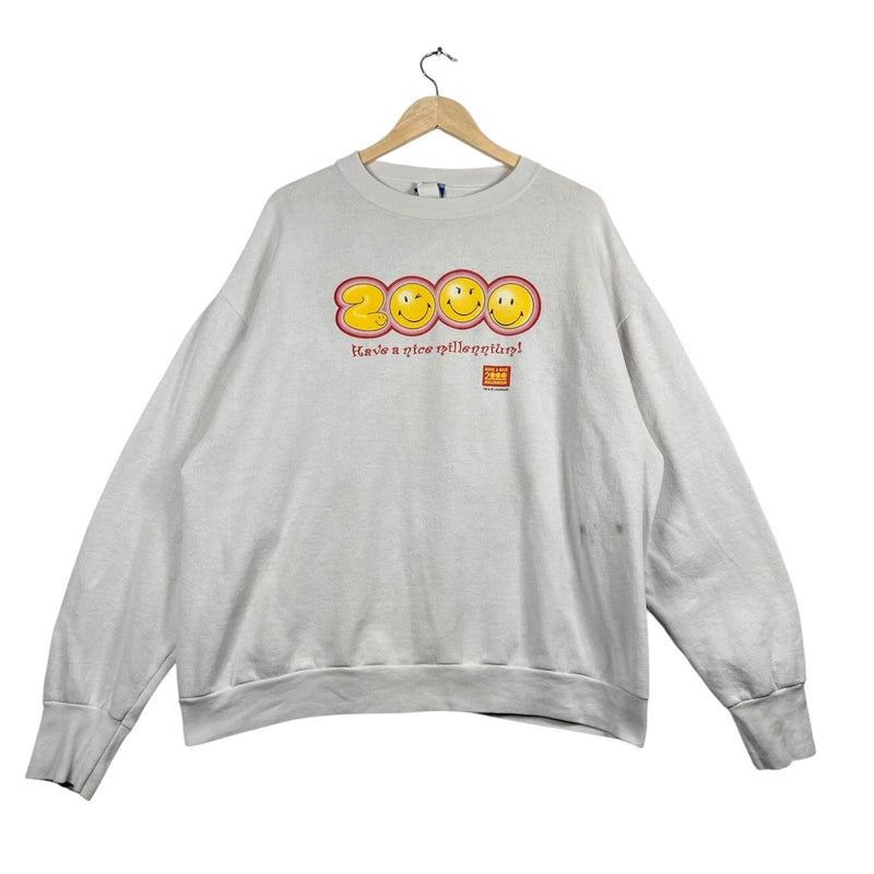 Vintage Smiley 2000 Y2K MillenniumSweatshirt