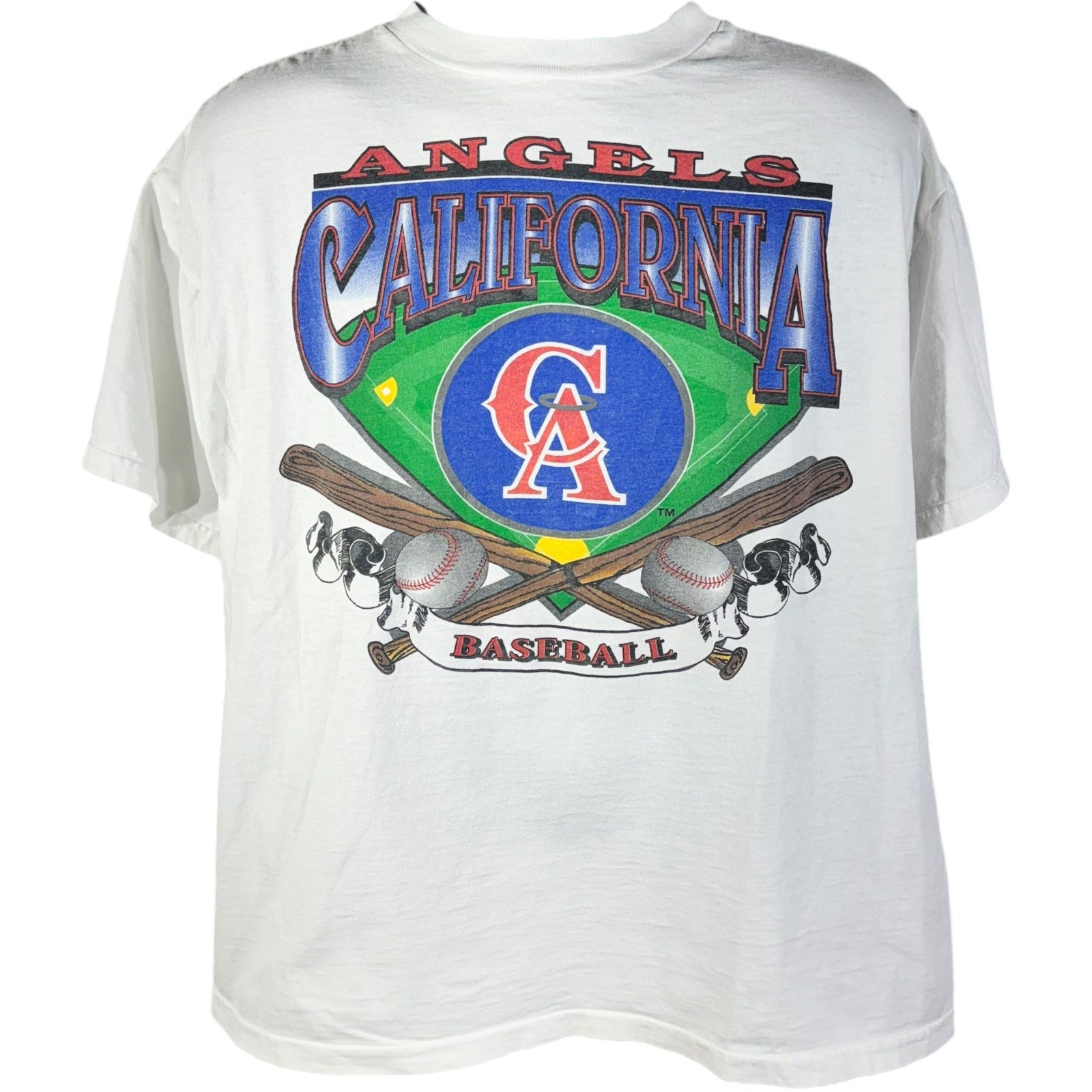 Vintage California Angles MLB Spellout Tee 90s