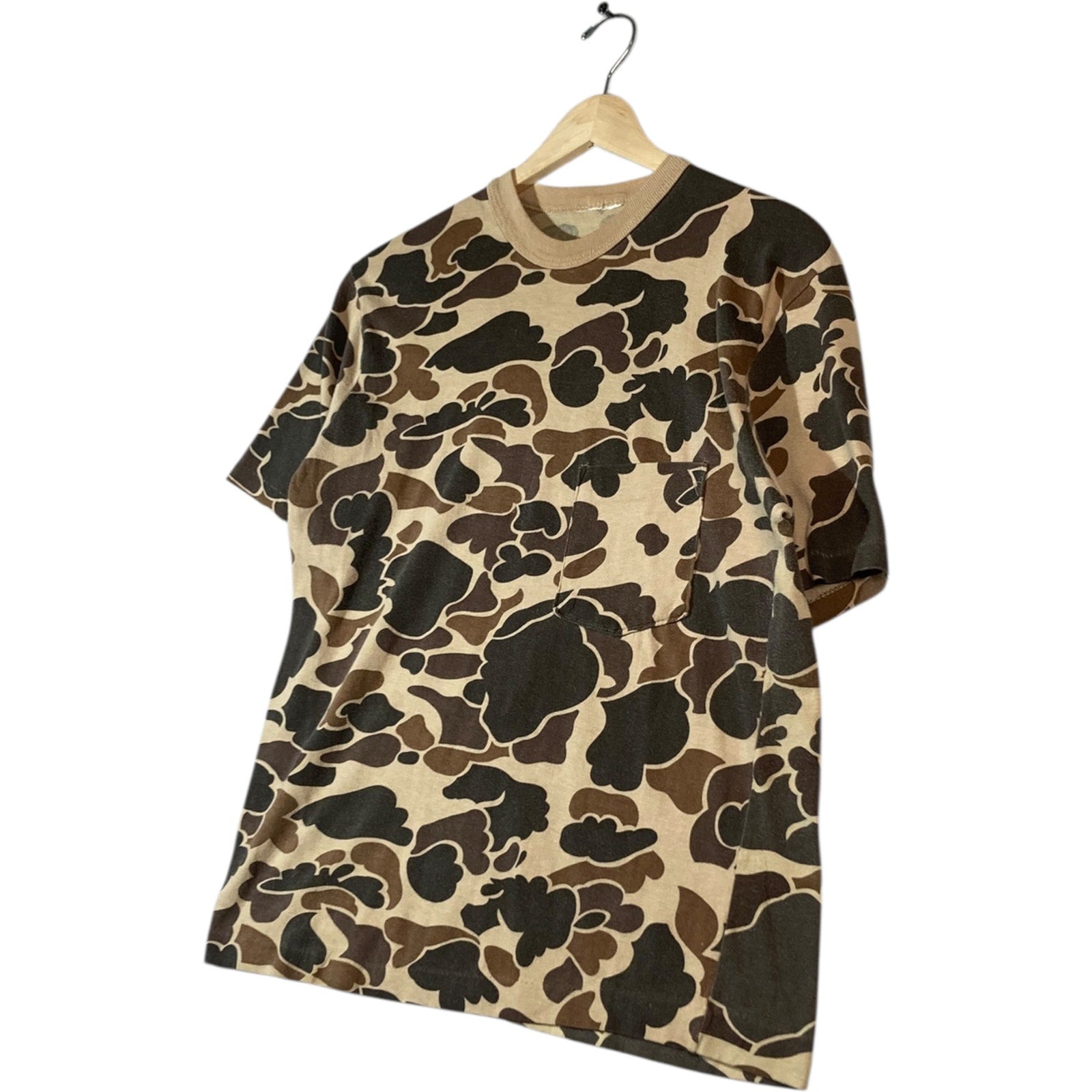 Vintage Camouflage Military Crewneck T-Shirt