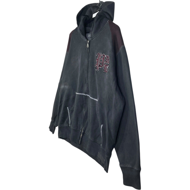 Vintage Polo Ralph Lauren Gothic Logo Full Zip Hoodie