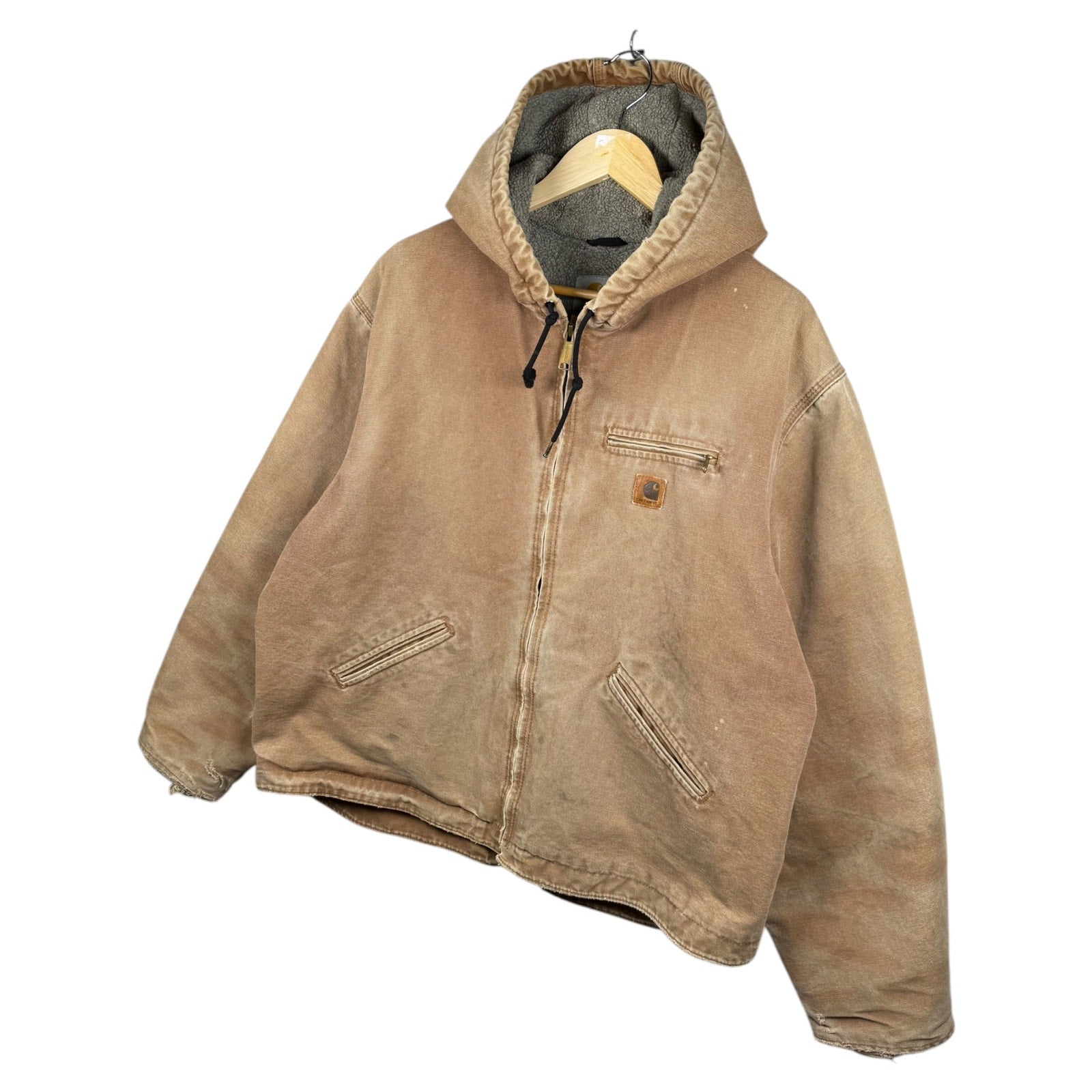 Vintage Carhartt Sherpa-Lined Full Zip Hoodie