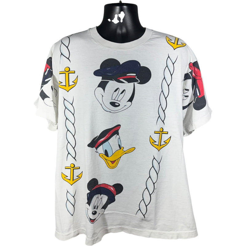 Vintage Disney Mickey Mouse And Friends Nautical Tee