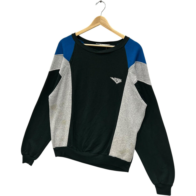 Vintage Pony Color Block Logo Crewneck 90s