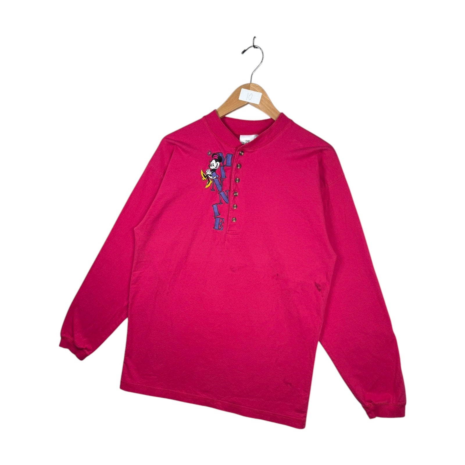 Vintage Disney Embroidered Minnie Mouse Long Sleeve