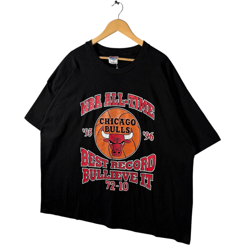 Vintage Chicago Bulls Best Record Spellout NBA 90s Tee