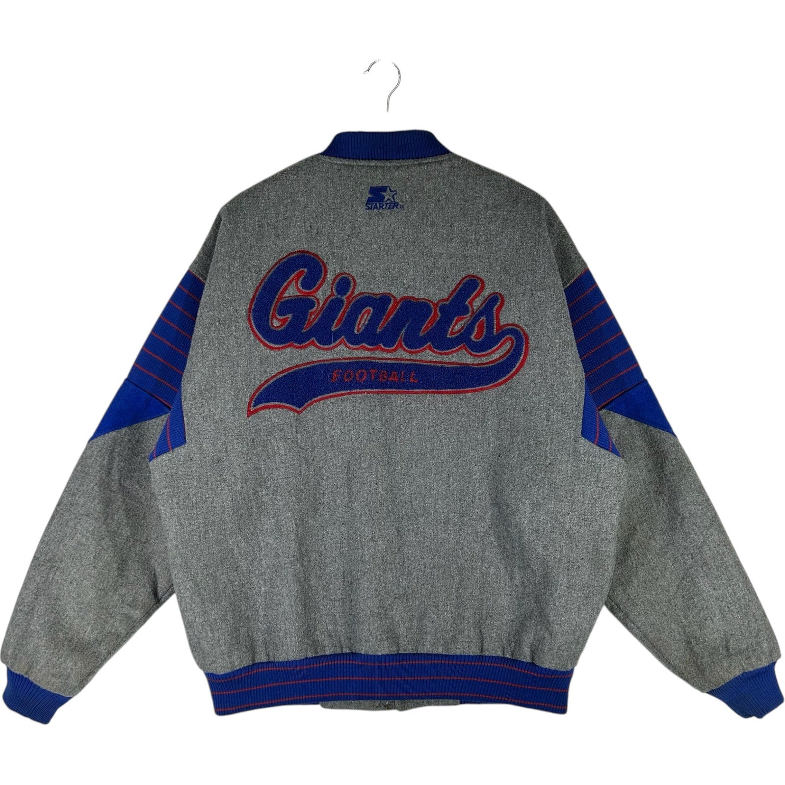 Vintage Starter New York Giants NFL Wool Bomber Jacket