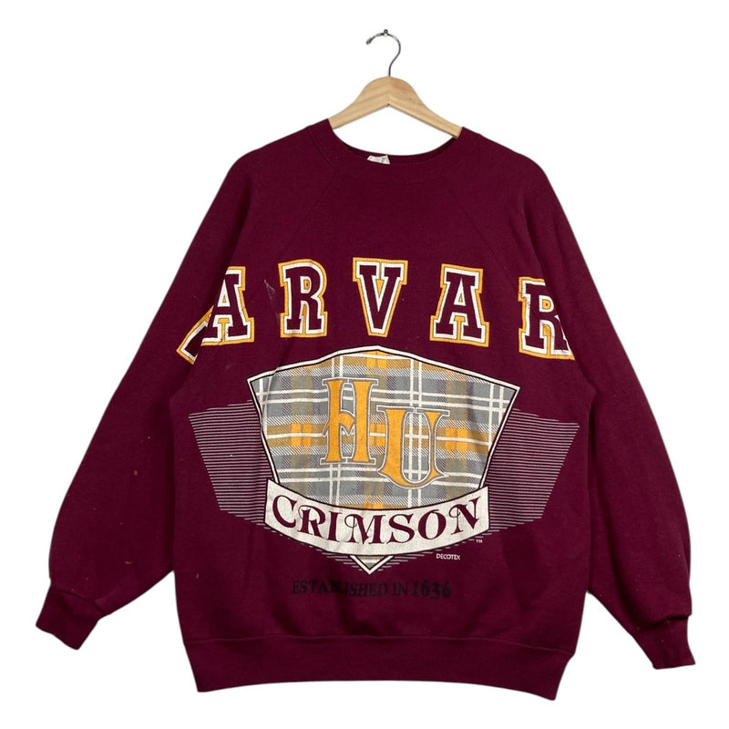 Vintage Harvard University HU Crimson Crewneck