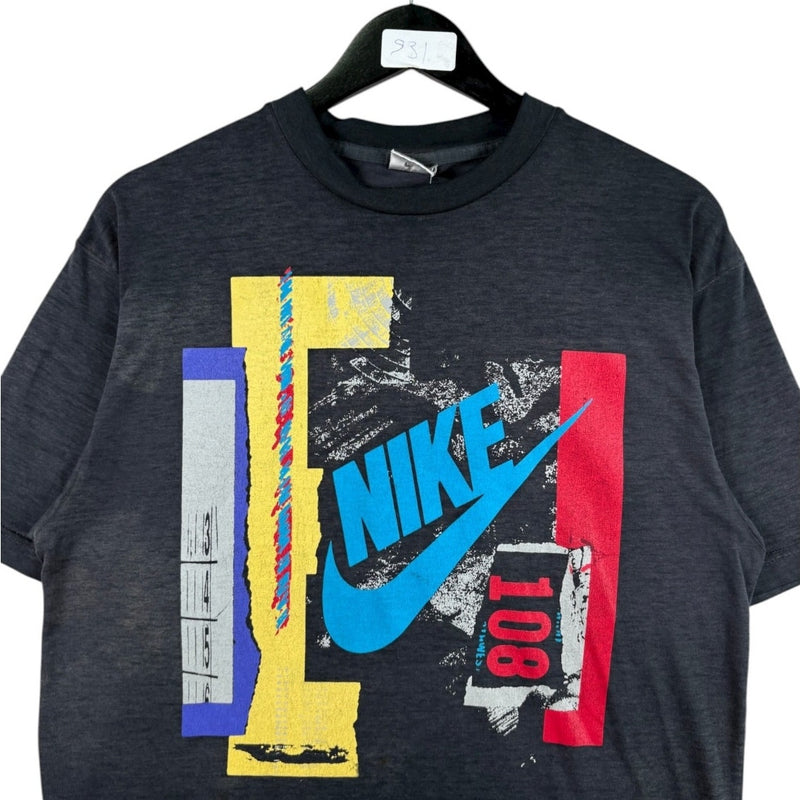 Vintage Nike Color Block Abstract Graphic 90s T-Shirt