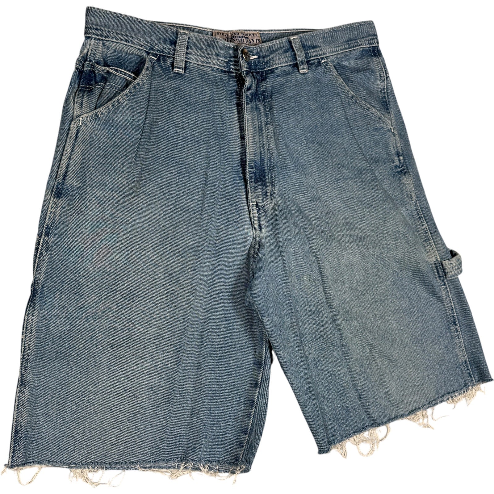 Vintage Cut Off Denim Carpenter Shorts 33