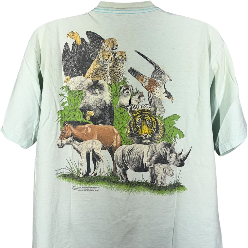 Vintage San Diego Zoo Animals Tee 1987