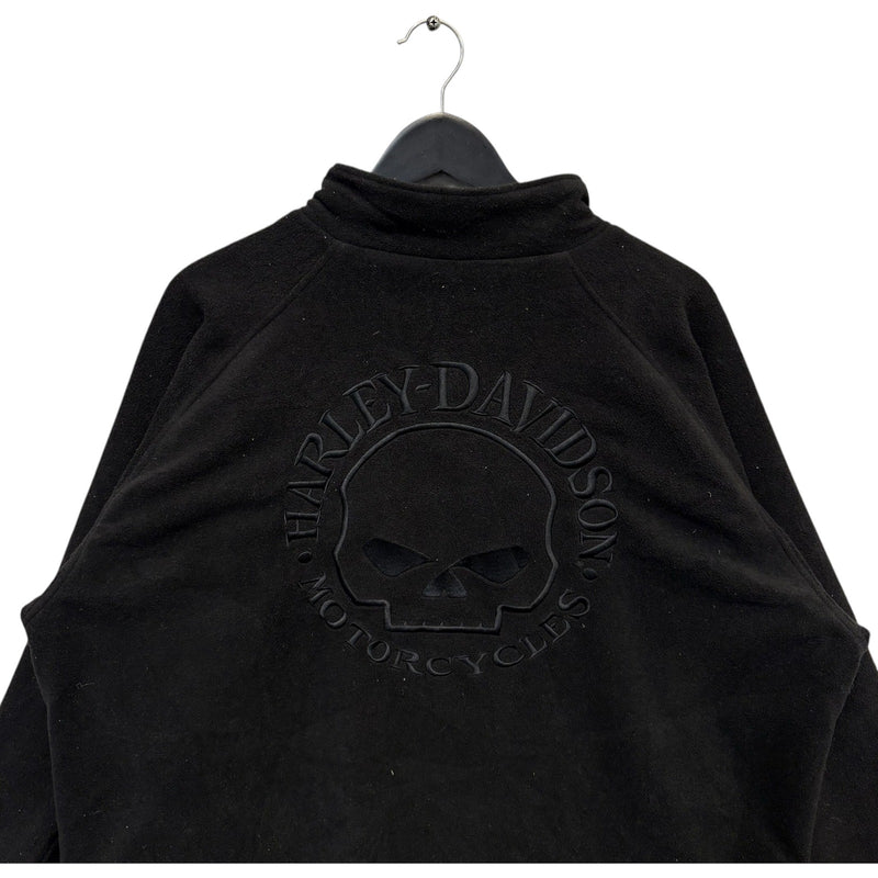Vintage Harley Davidson Embroidered Fleece