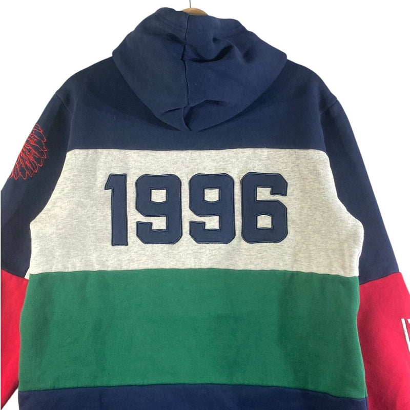 Vintage New York Natives Color Block Pullover Hoodie