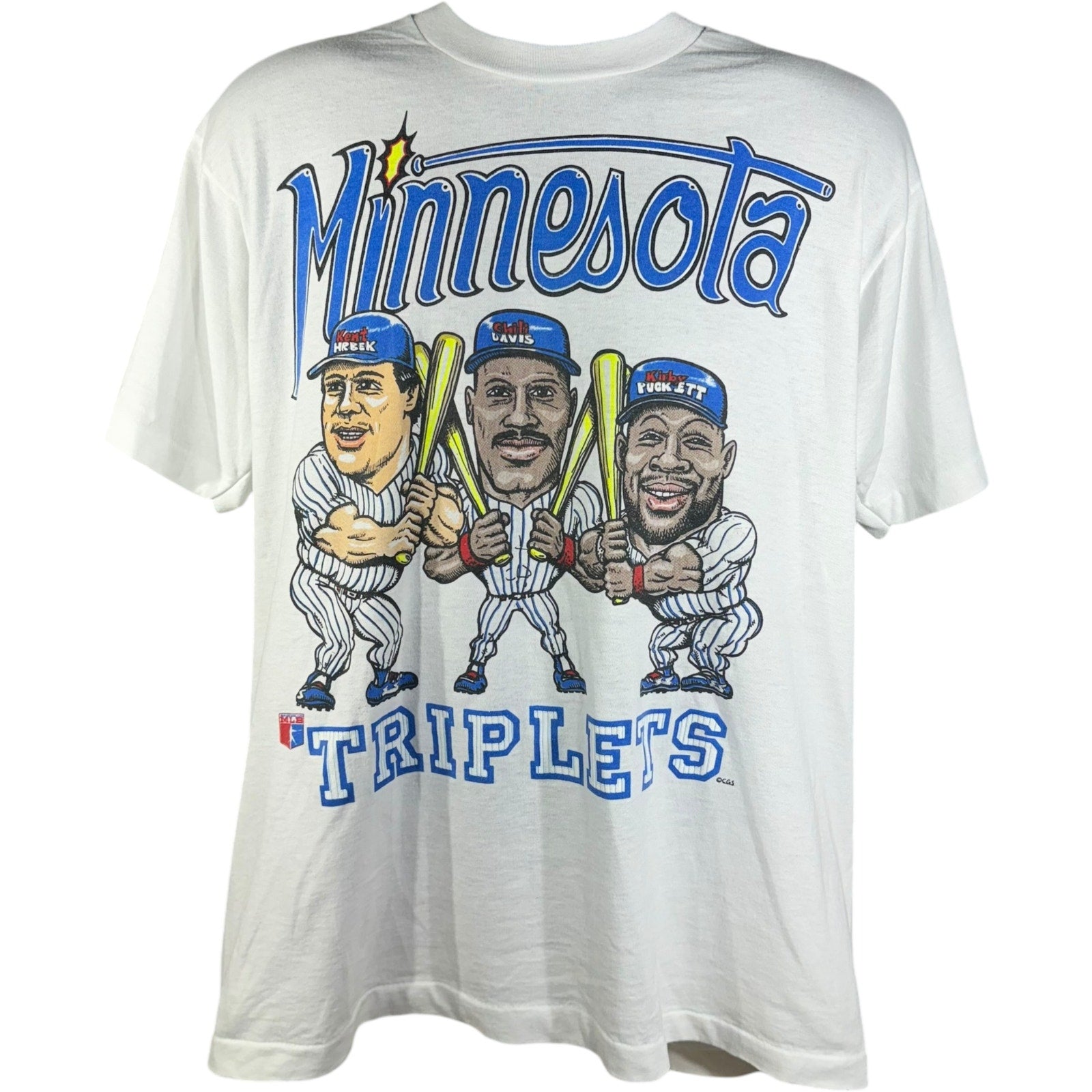 Vintage Minnesota Twins "Triplets" Caricature Tee 90s